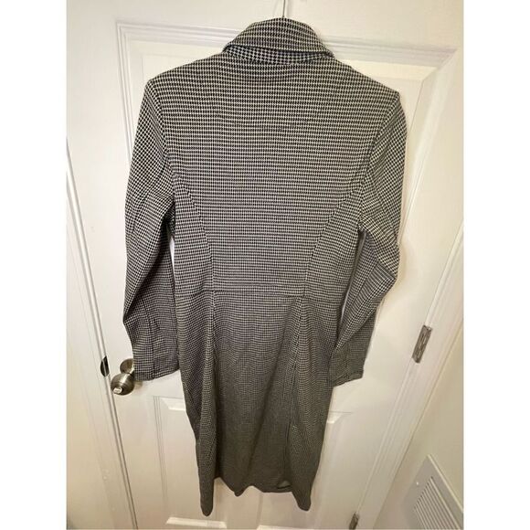 Max Studio NWT medium black white dress long sleeve - Picture 2 of 6
